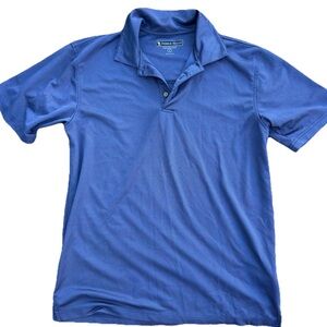 Pebble Beach Men's Polo Blue Button Up Golf Shirt